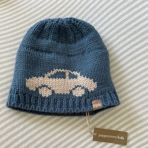 NEW Peppercorn Kids Fitted Car Beanie (Fleece Lining) - Blue